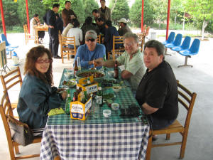 Ya Ya, Ed, Jose, and Don at the Goat Restaurant