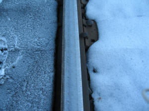 Low rail after a #14 @ 8 mph and a #13 @ 10 mph