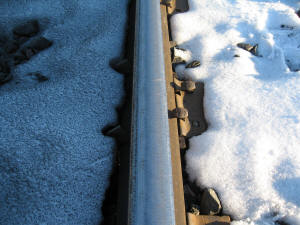 Low rail after a #14 @ 8 mph and a #13 @ 10 mph